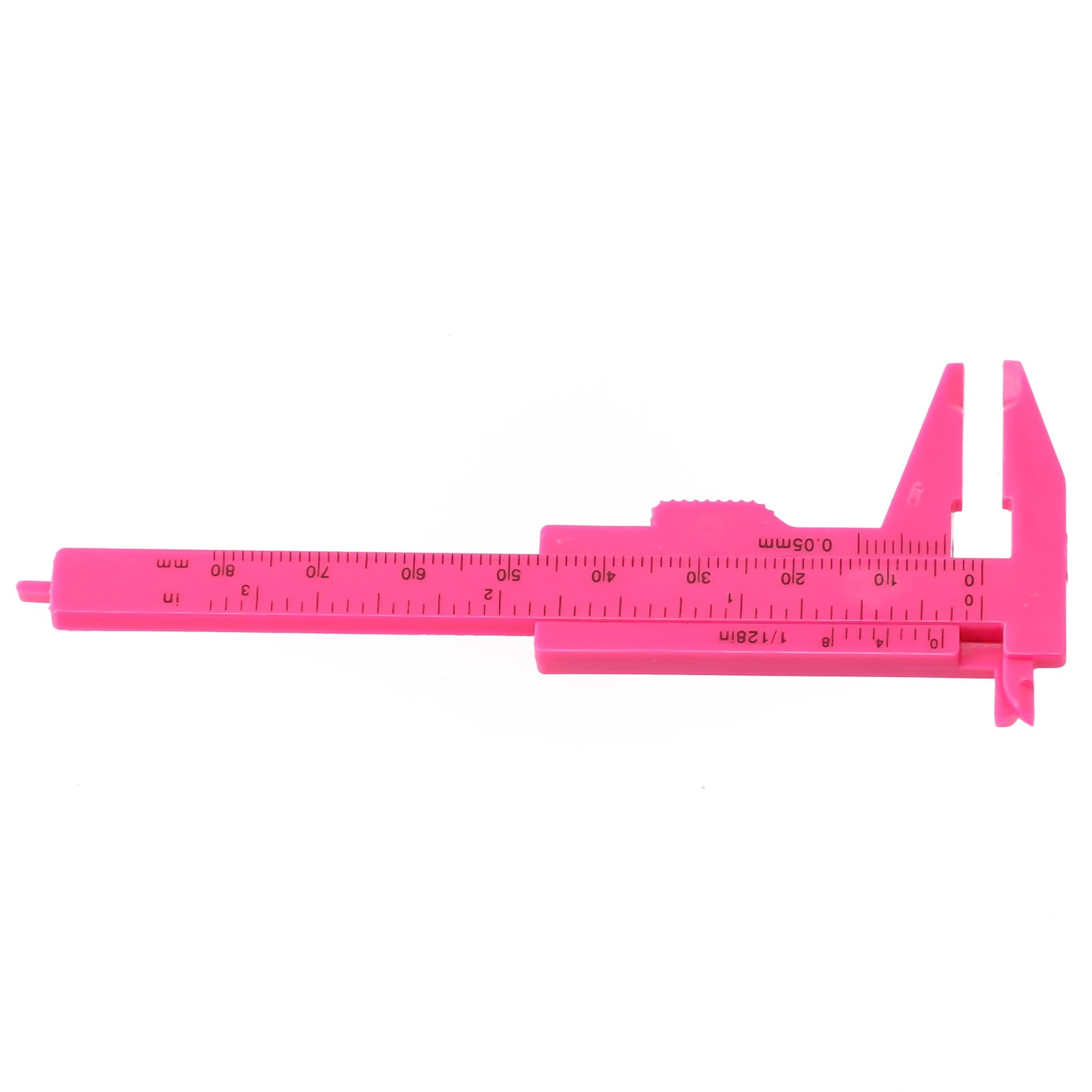 1X 0-80Mm Plastic Sliding Vernier Caliper Gauge Measure Tool Double Scale Ruler For Jewelry/Antiques Measurement Rose Red Smile Home Rose Red - Image 8