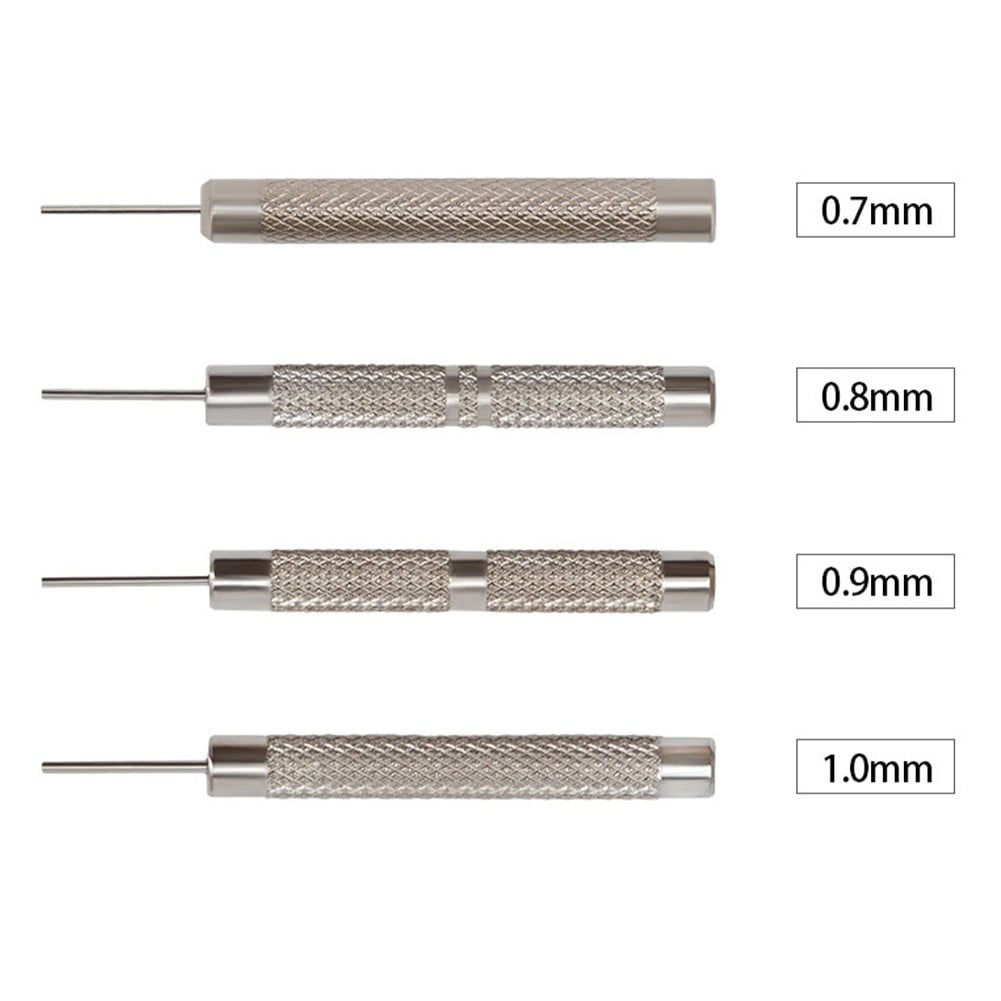Watch Strap Pin Pin Punch Link Punch Pin Stick- Watch Repair Tool 0.7-1.0Mm 10Pcs Bar Hammer Punch Thimble Durables 0.9Mm Smile Home 0.9 mm - Image 3