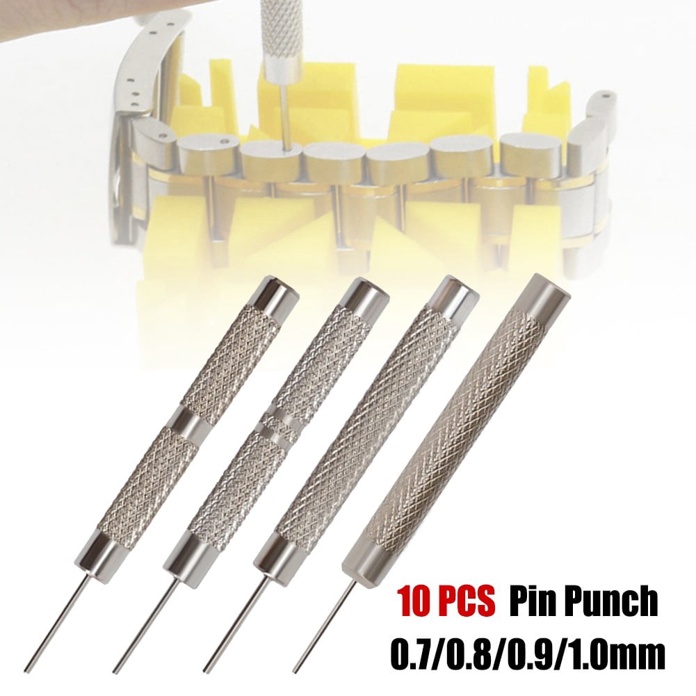 Watch Strap Pin Pin Punch Link Punch Pin Stick- Watch Repair Tool 0.7-1.0Mm 10Pcs Bar Hammer Punch Thimble Durables 0.9Mm Smile Home 0.9 mm - Image 6