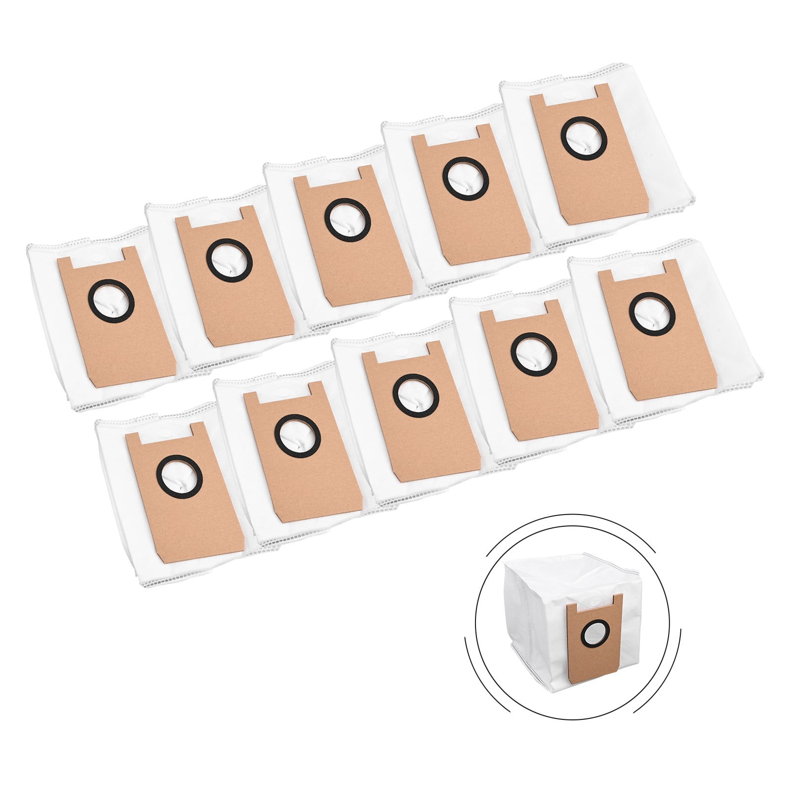 10 PACK 4/10 Pcs Dust Bags For AIRROBO T20 T20+ Vacuum Cleaner Replacement Robot Sweeper Spare Part Accessories For Floor Cleaning Smile Home - Image 2
