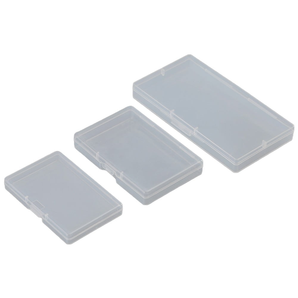 10pcs Transparent Plastic Storage Box Rectangle Box Case For Parts Tools Storage Box Jewelry Earring Display Case Bead Container 1# Smile Home 1# - Image 6