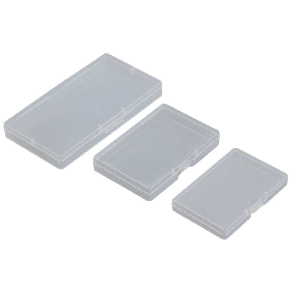 10pcs Transparent Plastic Storage Box Rectangle Box Case For Parts Tools Storage Box Jewelry Earring Display Case Bead Container 1# Smile Home 2# - Image 1