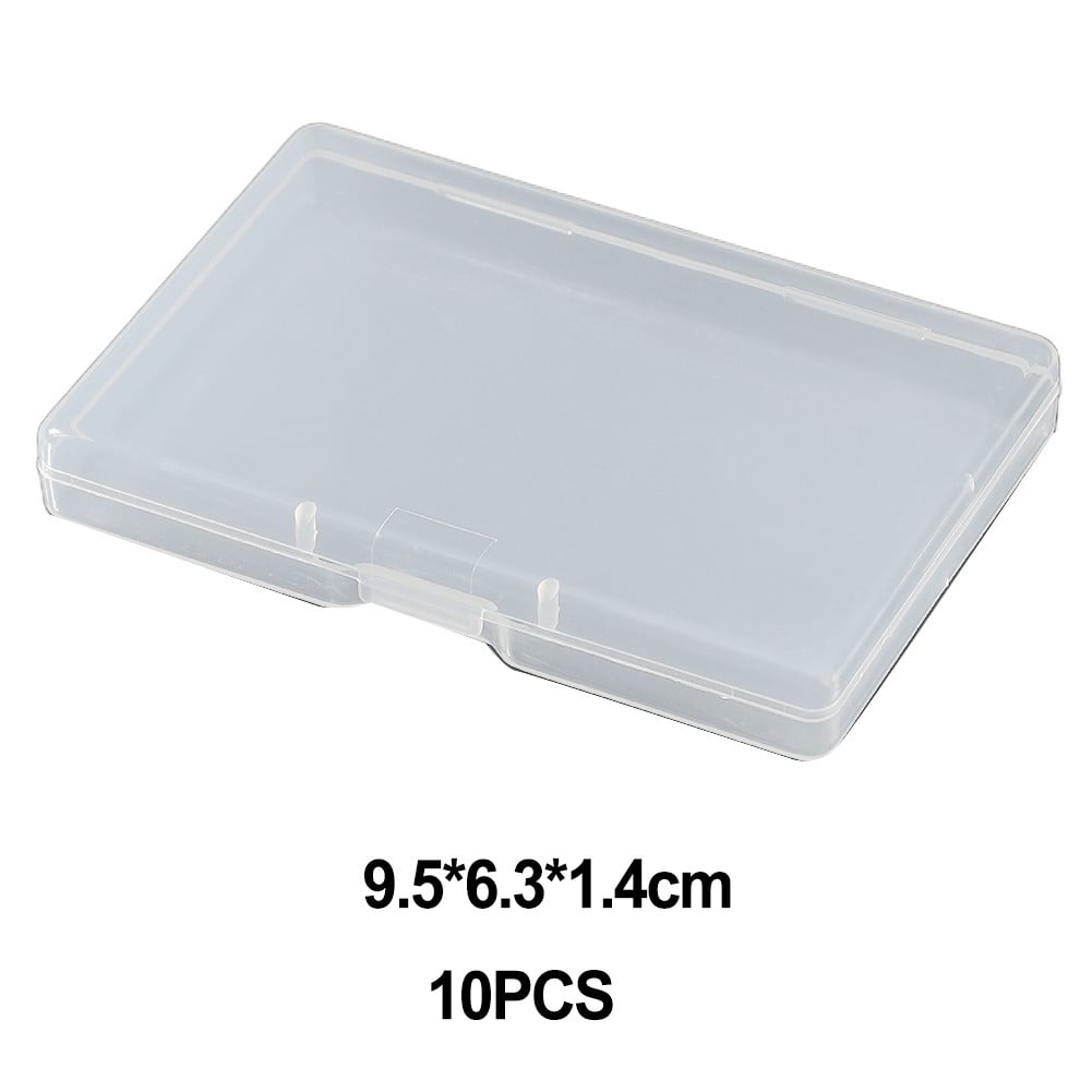 10pcs Transparent Plastic Storage Box Rectangle Box Case For Parts Tools Storage Box Jewelry Earring Display Case Bead Container 1# Smile Home 2# - Image 4