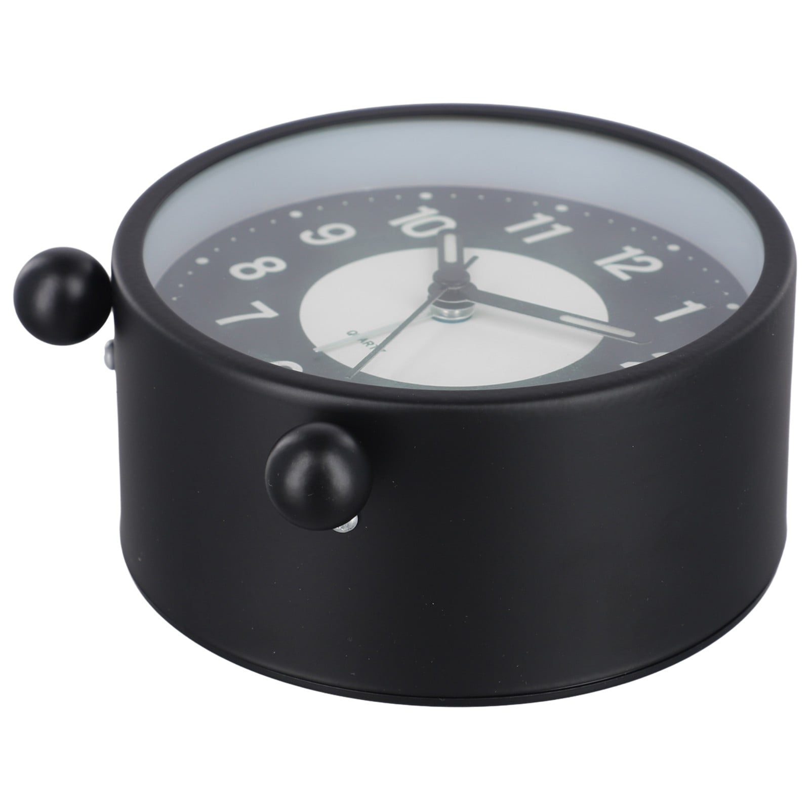 Battery Operated Clock Glow-in-the-Dark Alarm Clock Bedroom Children's Table Non-Ticking Glow-in-the-Dark Dial Smile Home - Image 2