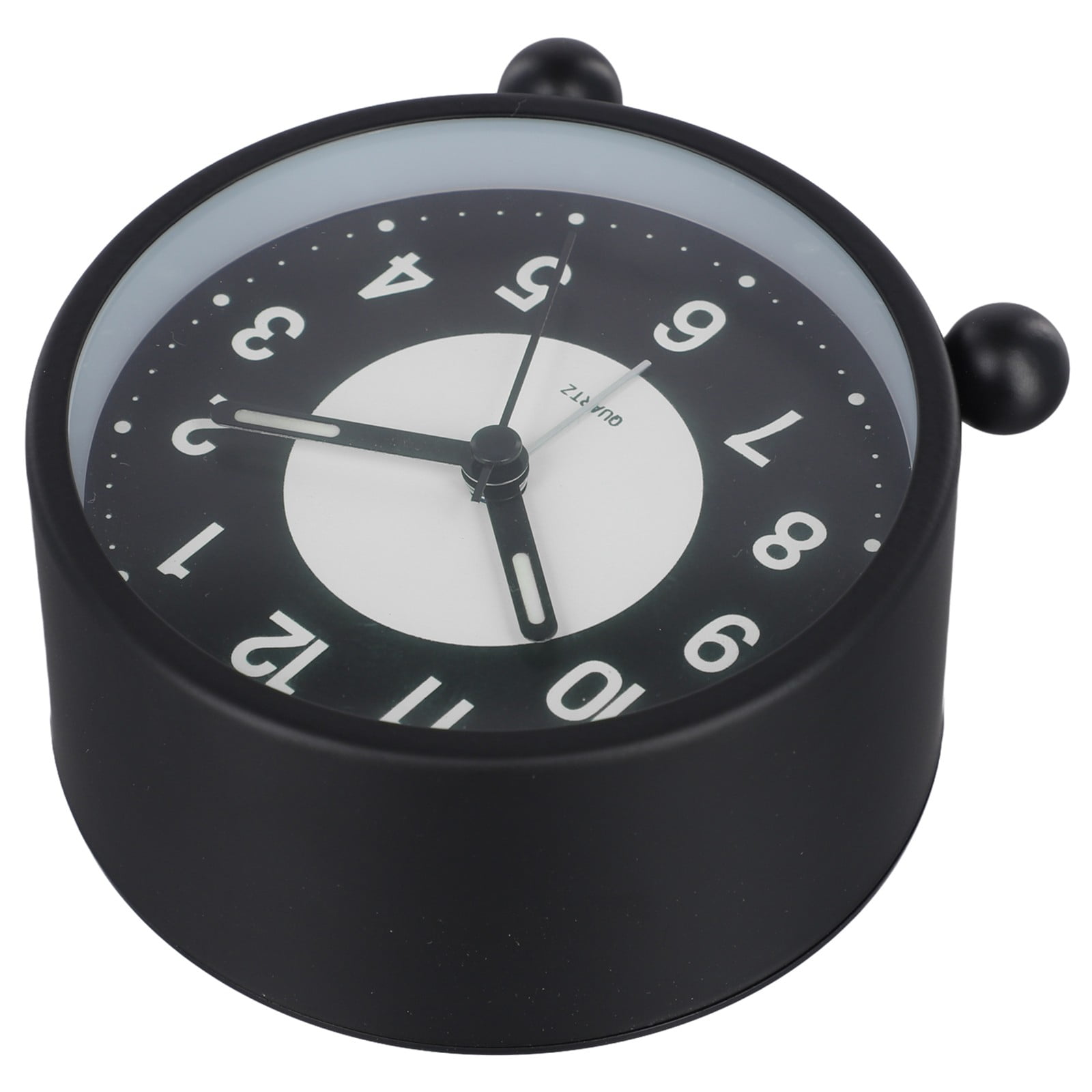 Battery Operated Clock Glow-in-the-Dark Alarm Clock Bedroom Children's Table Non-Ticking Glow-in-the-Dark Dial Smile Home - Image 6