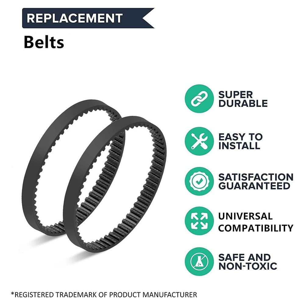 4Pc Belts Replacement For Eureka Floorrover Neu560, Neu562A, Neu562, Neu520, Neu526 Vacuum Cleaner Style Drive Belt High Quality Smile Home - Image 1