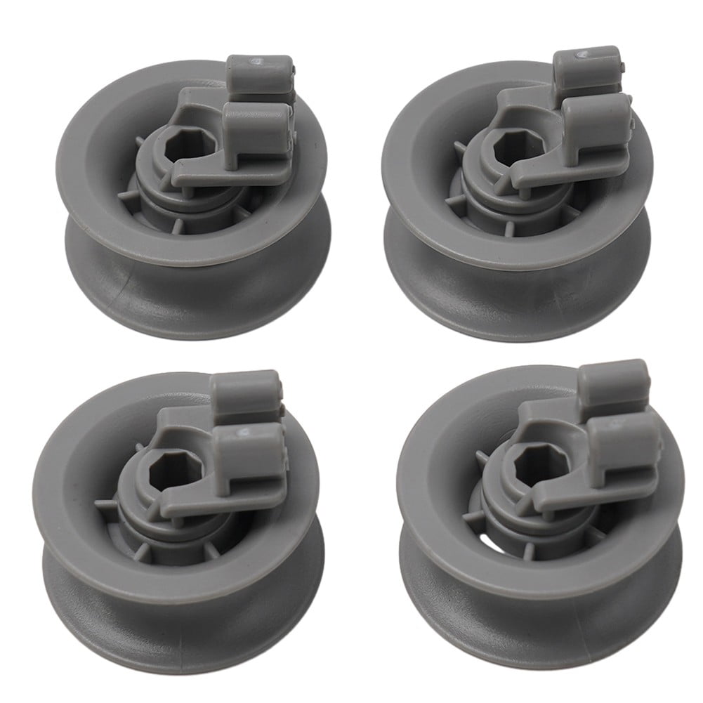 4 Pack Upper Basket Wheels 611666 for Bosch Siemens Neff Dishwashers - Compatible with Multiple Models - Image 1