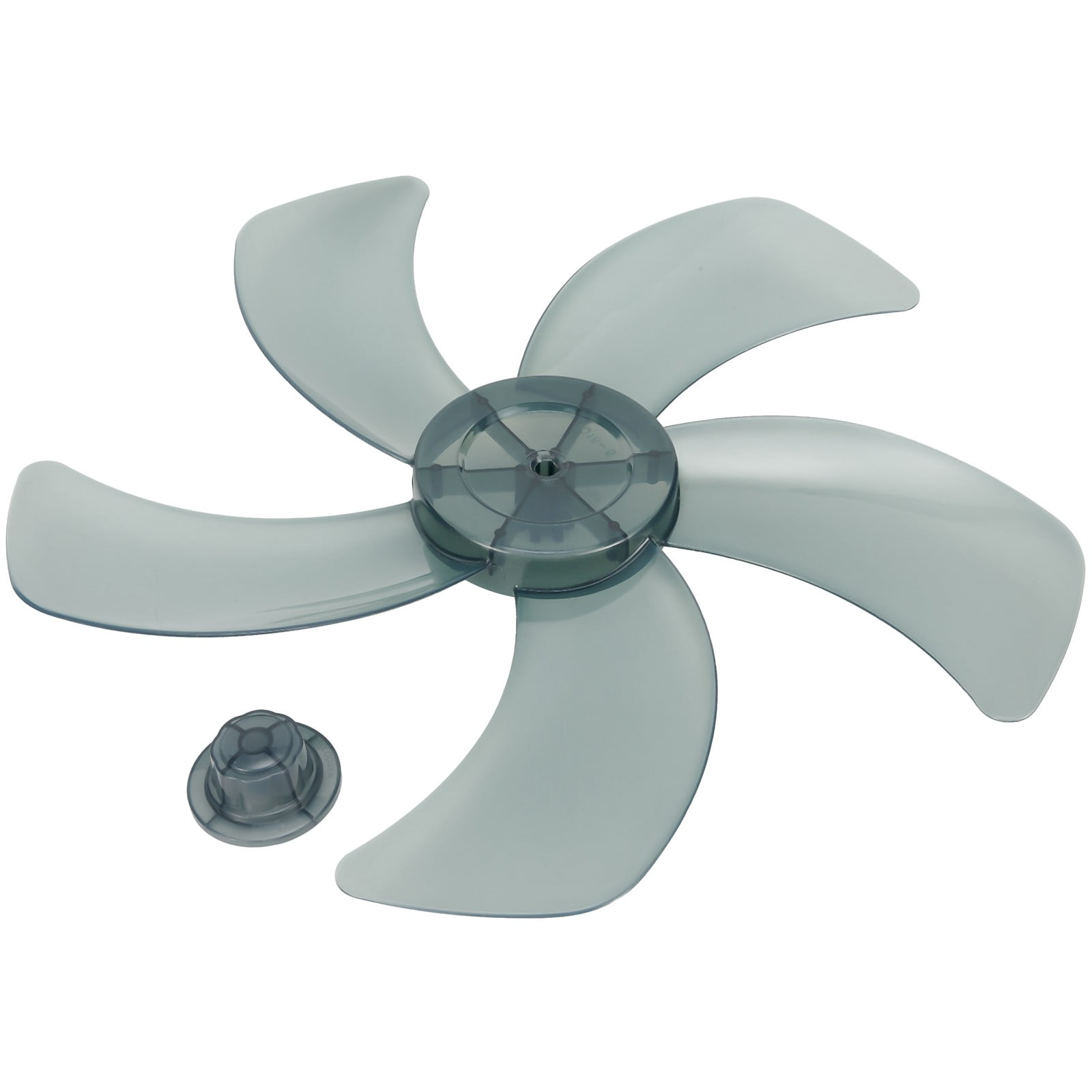 16 Inch Plastic Fan Blade With Nut Cover 5-Leaf Design for Pedestal or Desk Fan Replacement Part for 16