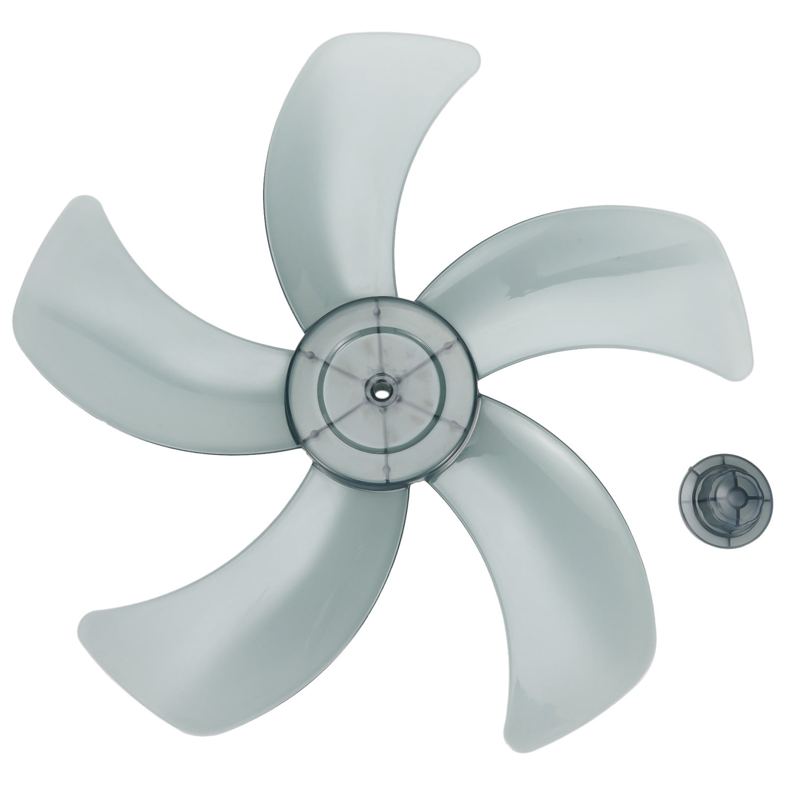 16 Inch Plastic Fan Blade With Nut Cover 5-Leaf Design for Pedestal or Desk Fan Replacement Part for 16