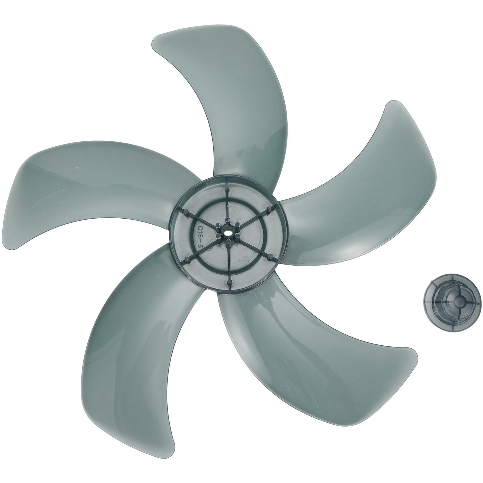 16 Inch Plastic Fan Blade With Nut Cover 5-Leaf Design for Pedestal or Desk Fan Replacement Part for 16