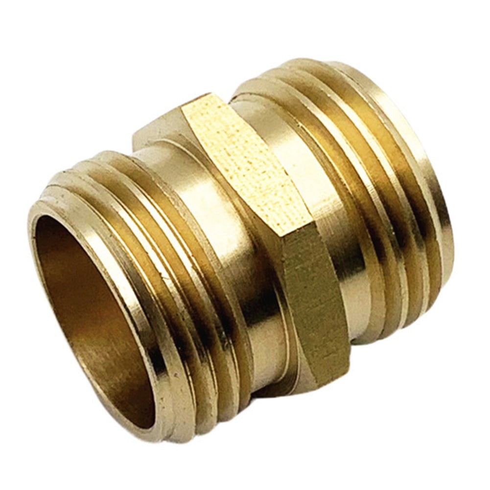 Brass Garden Hose Adapter Male To Male Quick Connector 2 Pack 34 Inch YIWEI - Image 5