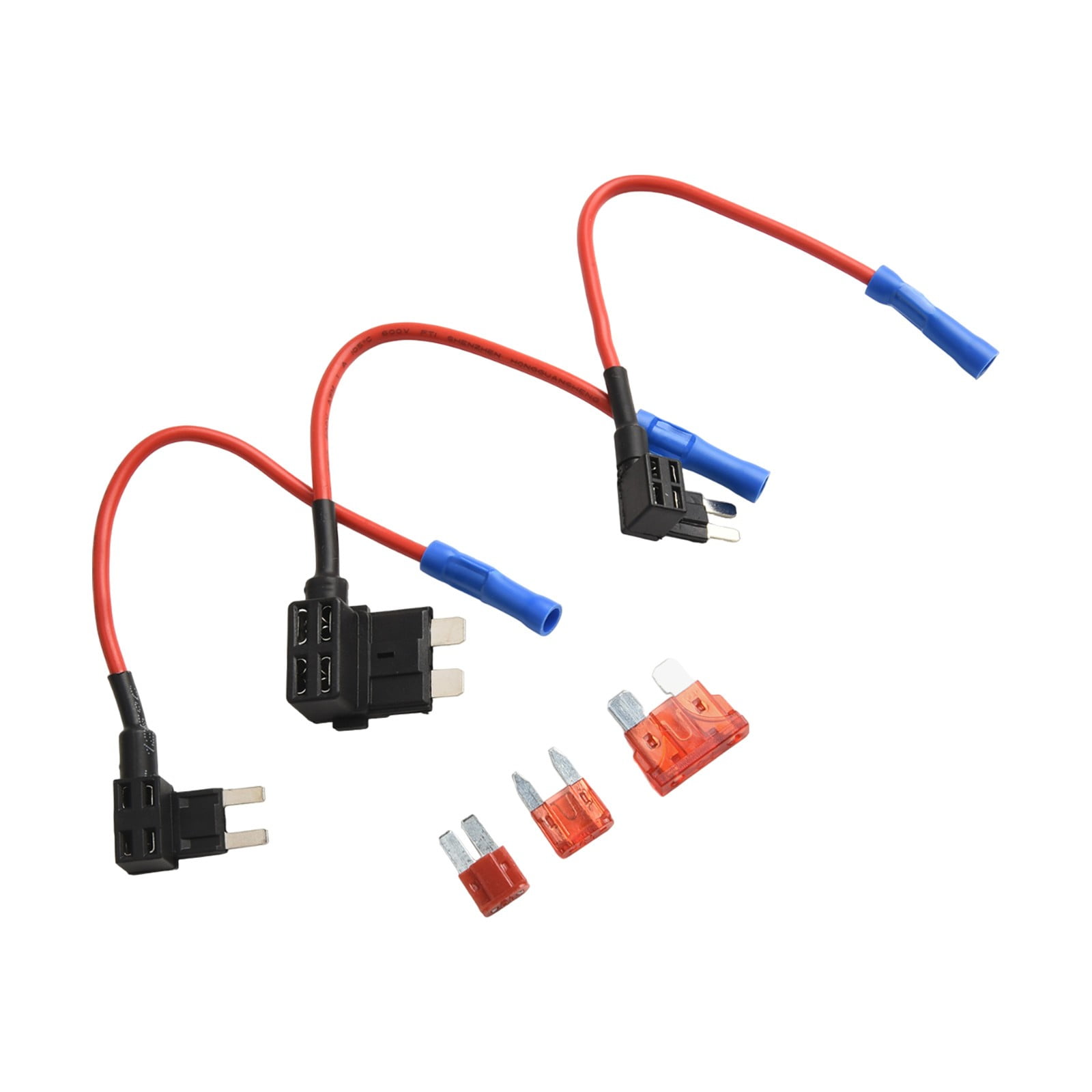 LLDI 3 Types Car Add-A-Circuit Fuse TAP Adapter Standard Auto Blade Fuse Holder For Trucks Cars Boats With 12V 24V 10A Wire Harness - Image 1