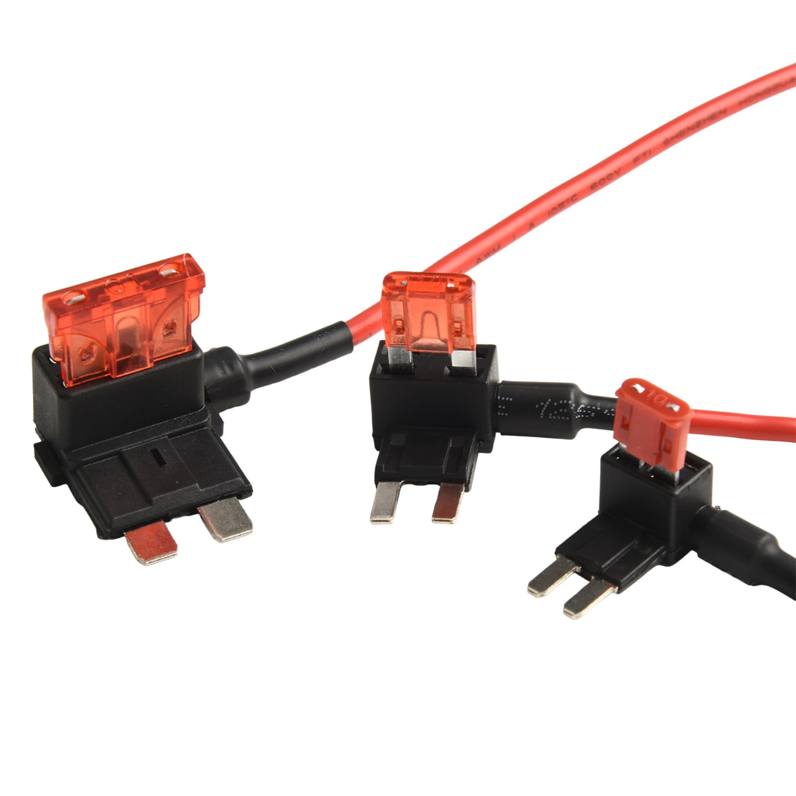 LLDI 3 Types Car Add-A-Circuit Fuse TAP Adapter Standard Auto Blade Fuse Holder For Trucks Cars Boats With 12V 24V 10A Wire Harness - Image 3