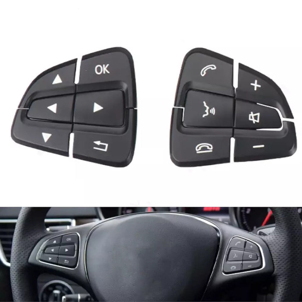 Pair Car Steering Wheel Switch Button Cover For Mercedes For Benz W176 W166,W292 - Image 6
