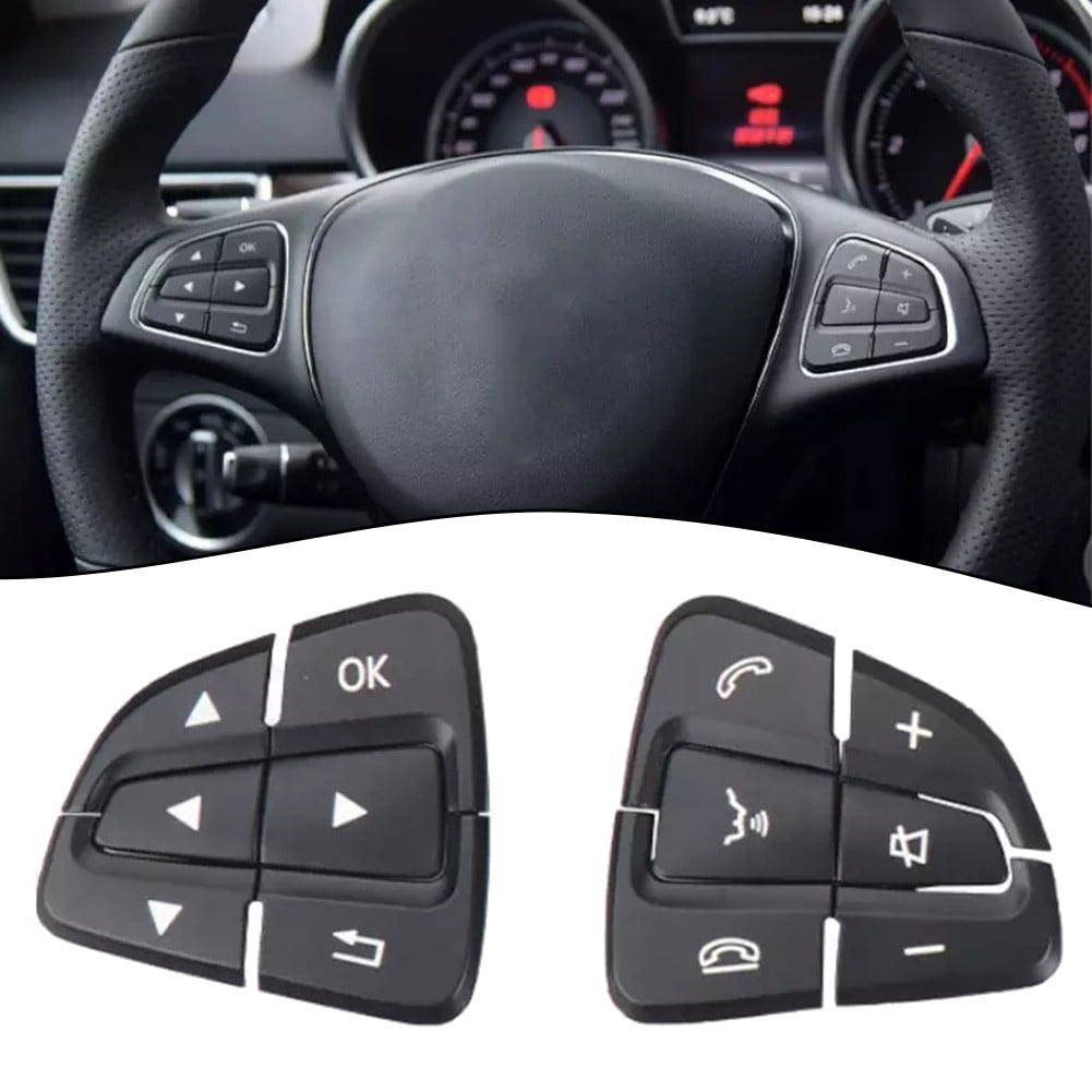 Pair Car Steering Wheel Switch Button Cover For Mercedes For Benz W176 W166,W292 - Image 7