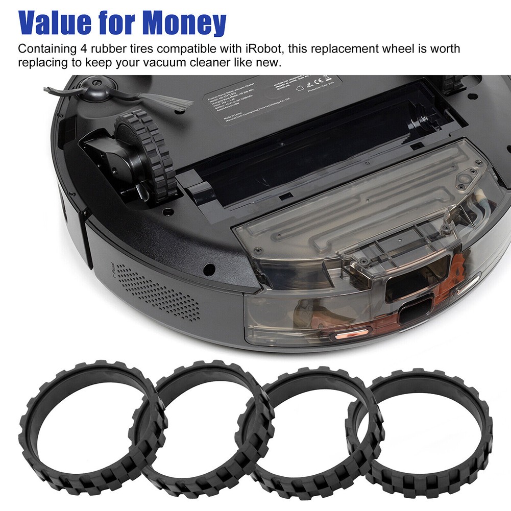4Pcs Anti-Slip Wheels Belt For Roomba Wheels Series 5/6/7/8/9/I7 S9+ Robot Vacuum Cleaner Replacement Accessories - Image 8