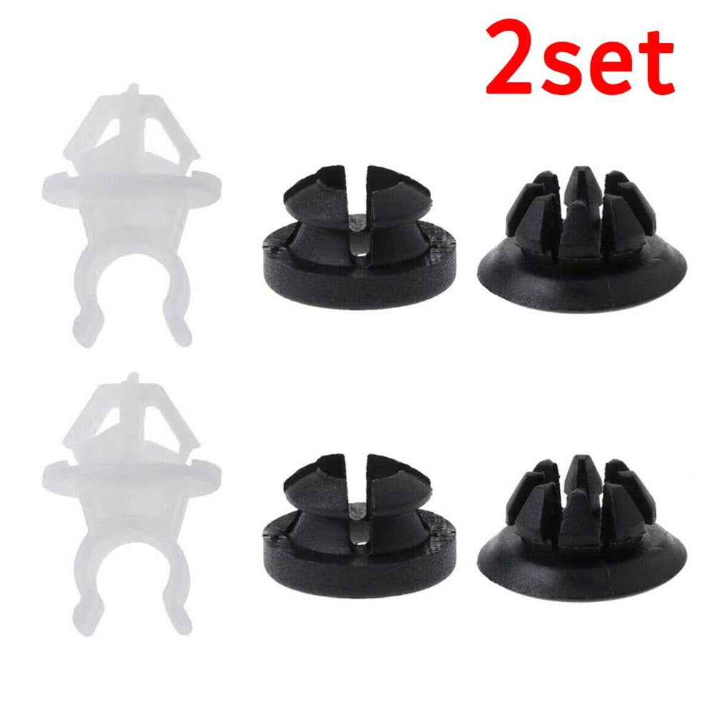 6Pcs Hood Support Prop Rod Holder Clips For Honda Accord Prelude Odyssey Rdx Engine Cover Fasteners Black White - Image 1
