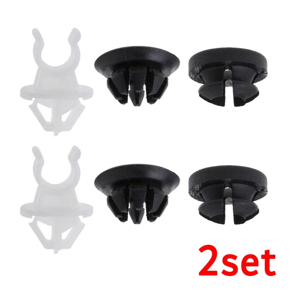6Pcs Hood Support Prop Rod Holder Clips For Honda Accord Prelude Odyssey Rdx Engine Cover Fasteners Black White - Image 3