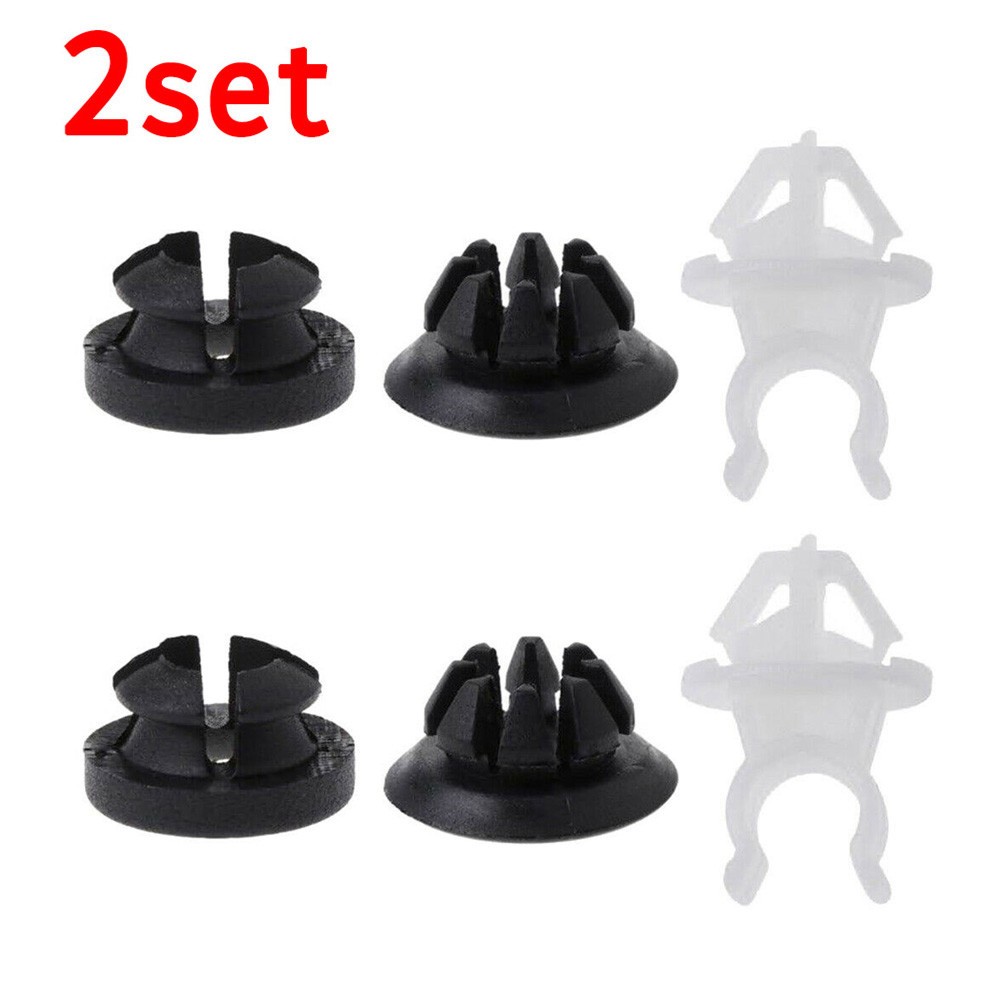 6Pcs Hood Support Prop Rod Holder Clips For Honda Accord Prelude Odyssey Rdx Engine Cover Fasteners Black White - Image 6