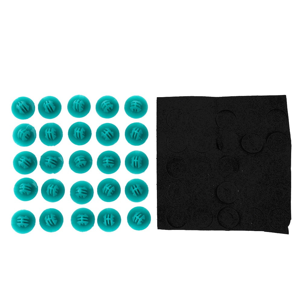 25Pcs Auto Fastener Car Clips Green Buckle Mixed Body Push Retainer Pin Rivet Bumper Door Trim Panel Retainer Fastener Kit - Image 2