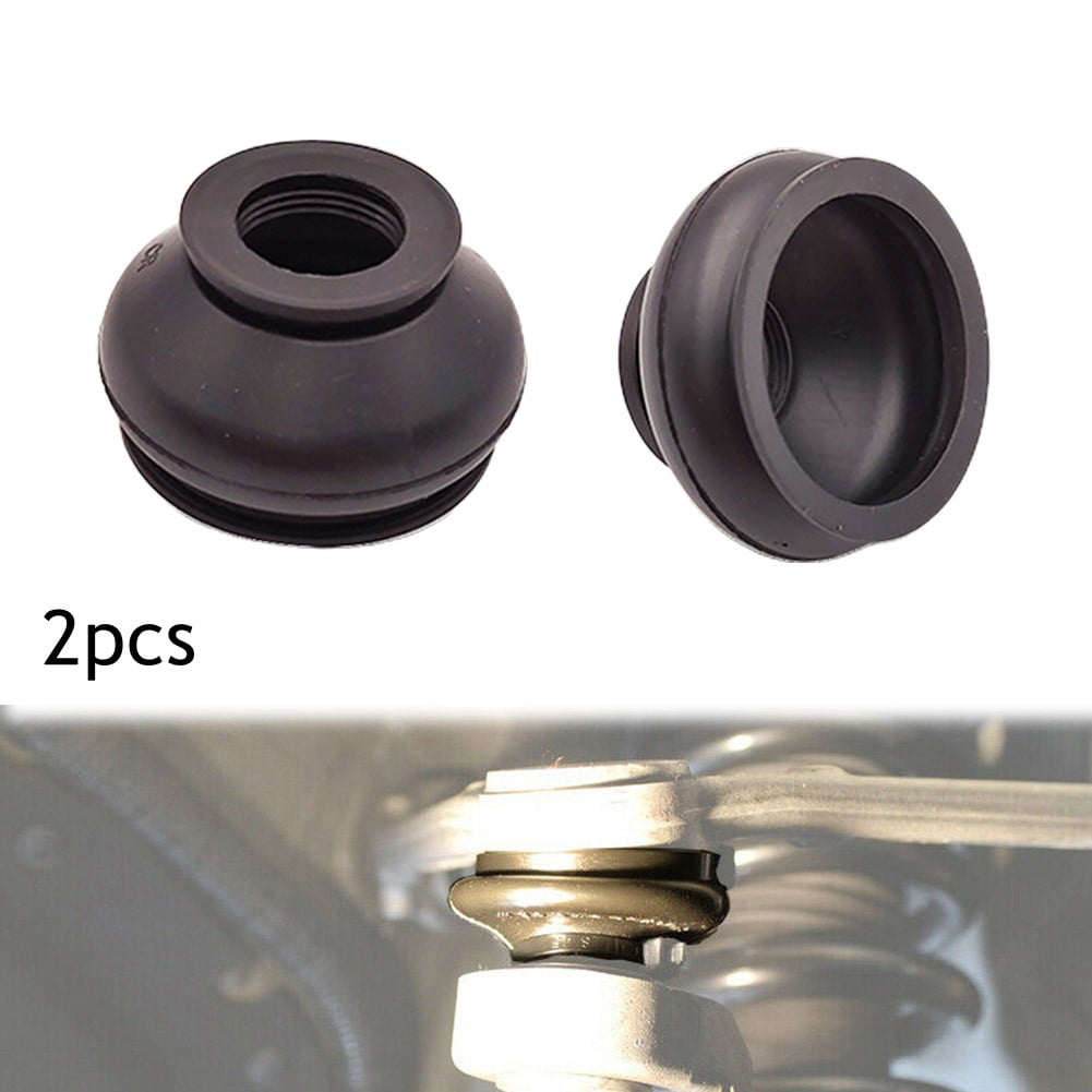 Universal Rubber Dust Cover Ball Joint Boots Track Rod End Set Of 2 For Car Suspension - Image 1