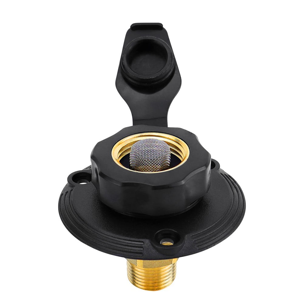 Rv City Water Inlet With Check Valve 3/4 Nh Female To 1/2 Npt Male With Dust New - Image 8