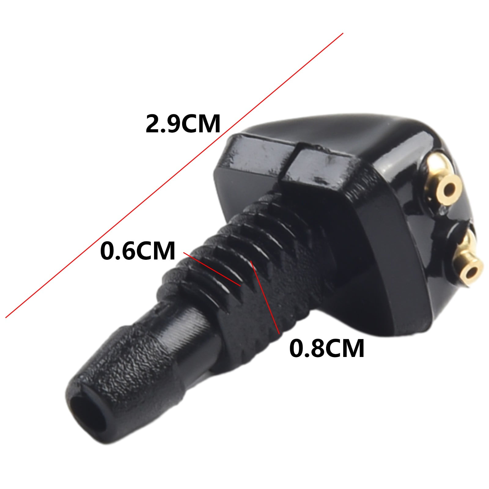2 Pack Car Dual Holes Windshield Washer Nozzle Adjustable Wiper Water Spray Jet For Most Vehicle Models - Image 6