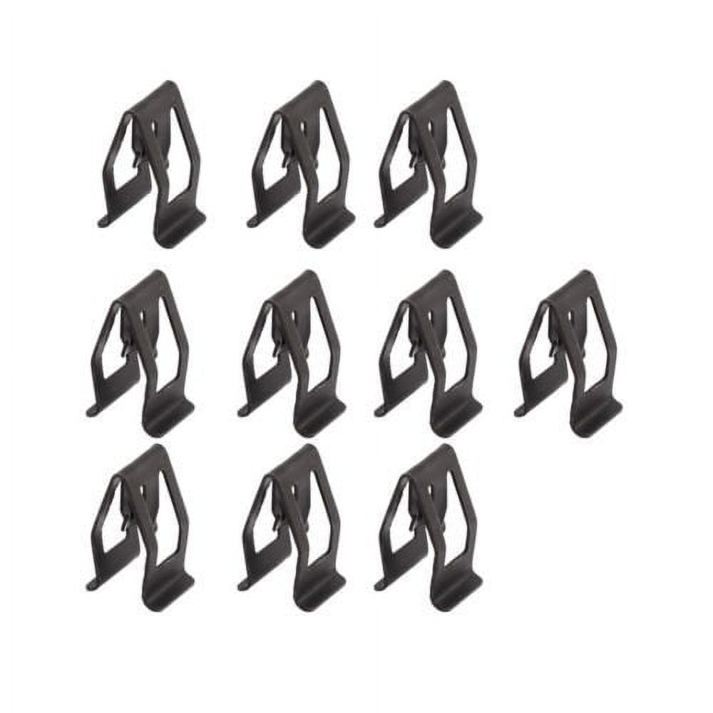 10Pcs Fastener Clip Portable Metal Car Interior Accessories Car Buckle Multifunctional Black Car Supplies Metal Retainer - Image 1