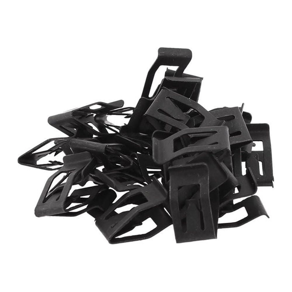 10Pcs Fastener Clip Portable Metal Car Interior Accessories Car Buckle Multifunctional Black Car Supplies Metal Retainer - Image 2