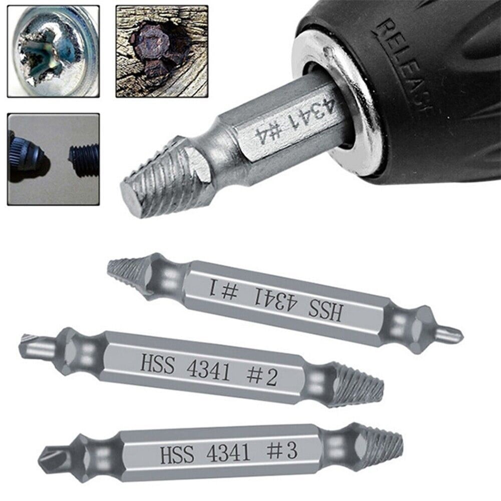 LLDI 6Pcs Damaged Screw Extractor Easy Out Set Bolt Stud Remover Drills Tools Kit Tap 2-12mm Quickly Extract The RustyBroken Screws - Image 2