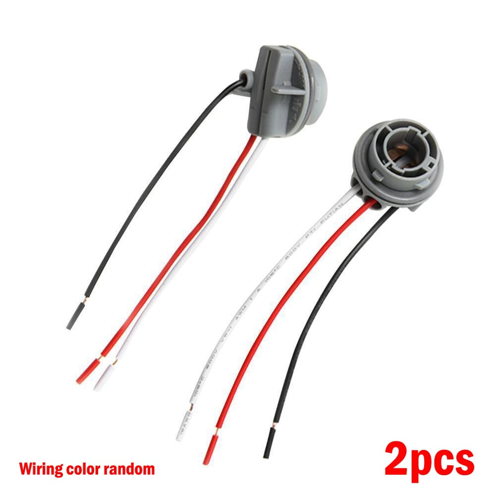 LLDI 2x Car 1157 Bulb Socket BAY15D Lamps Holder 12V Adapter Base Connector Car Light Base LED Light Bulb Socket Wiring Connector - Image 1