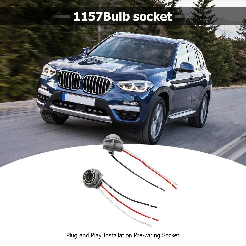 LLDI 2x Car 1157 Bulb Socket BAY15D Lamps Holder 12V Adapter Base Connector Car Light Base LED Light Bulb Socket Wiring Connector - Image 2