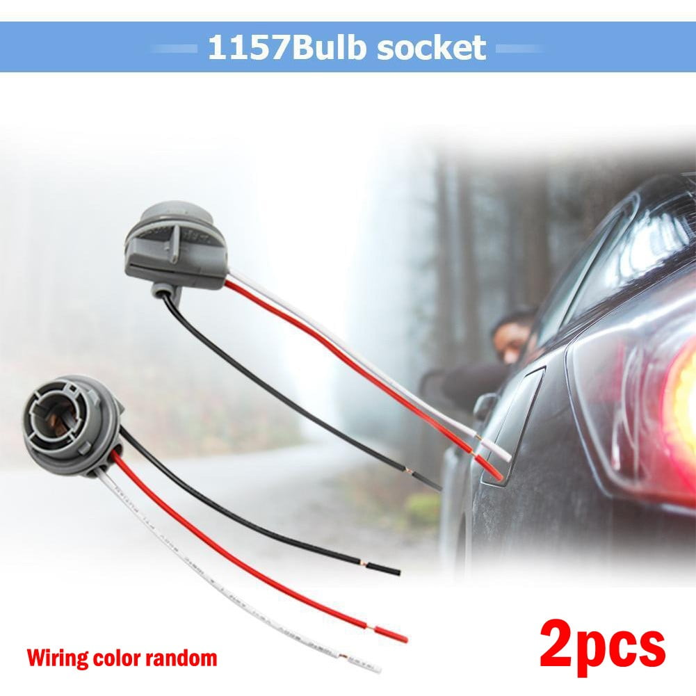 LLDI 2x Car 1157 Bulb Socket BAY15D Lamps Holder 12V Adapter Base Connector Car Light Base LED Light Bulb Socket Wiring Connector - Image 3
