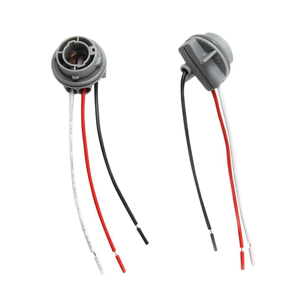 LLDI 2x Car 1157 Bulb Socket BAY15D Lamps Holder 12V Adapter Base Connector Car Light Base LED Light Bulb Socket Wiring Connector - Image 4