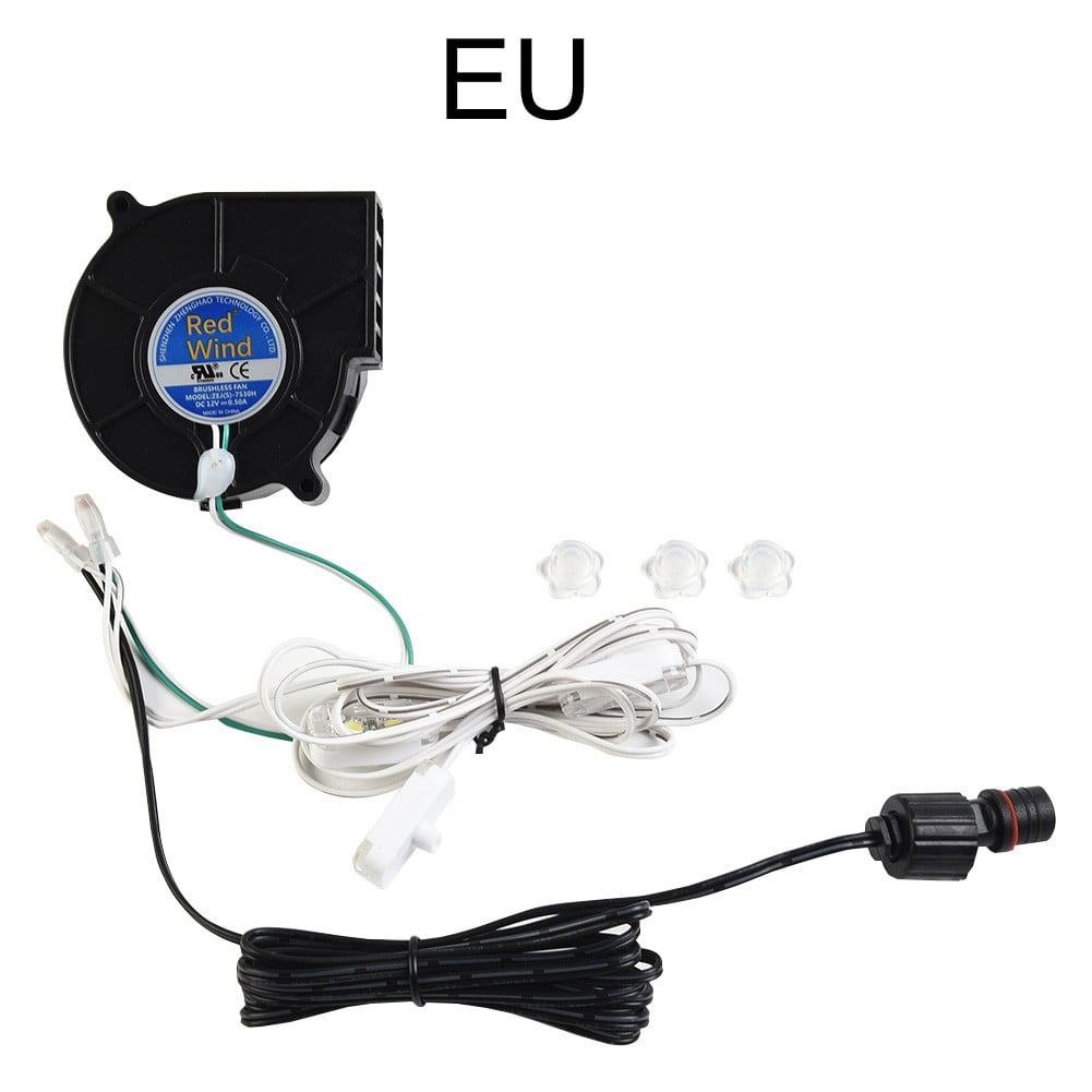 Replacement Fan Blower 12V 0.5A with 3 LED Light String for Inflatable Decor Garden Yard Indoor Outdoor EU - Image 1