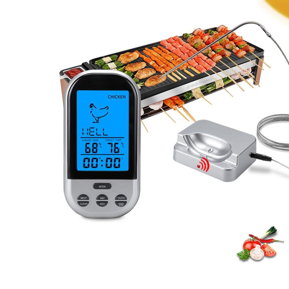 Arkzeo 1* Wireless Grilling Thermometer Food Meat Oven Bbq Thermometer Digital Wireless Remote Probe Cooking Set Grill For Cooking - Image 4