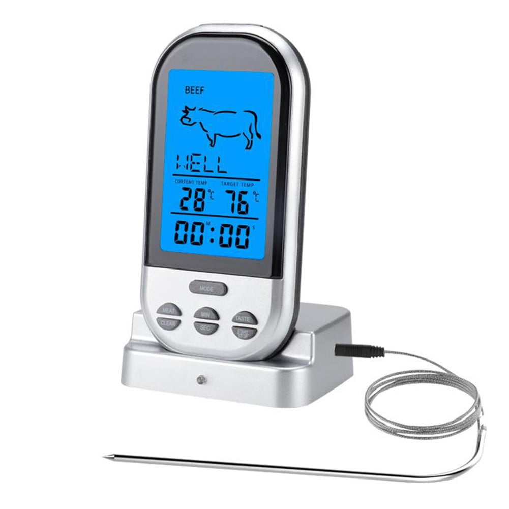 Arkzeo 1* Wireless Grilling Thermometer Food Meat Oven Bbq Thermometer Digital Wireless Remote Probe Cooking Set Grill For Cooking - Image 8