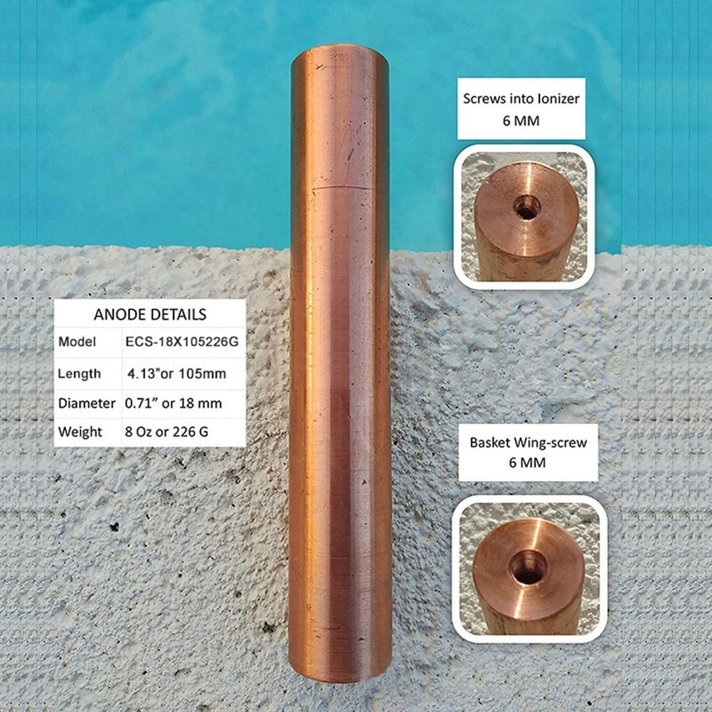 Arkzeo Solar Copper Anode For Swimming Pool Ionizer Purifier Cleaner 230G 160G 474G Filter Spring Pool Clarifier Replacement Parts 160G 230G - Image 1