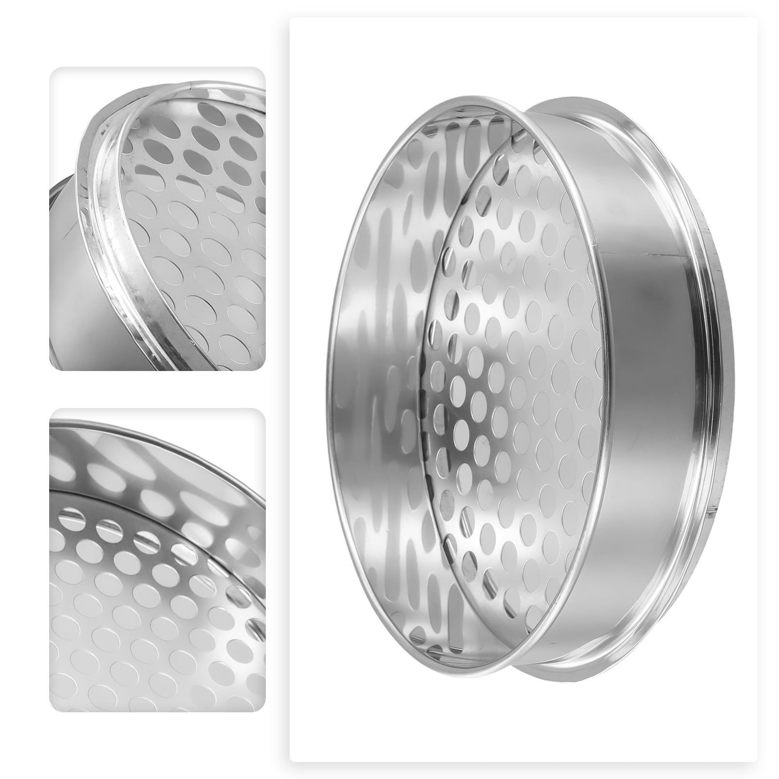 Arkzeo 6/7/12Mm Strainers Mesh Sieve Round Hole Garden Soil Sieve Filter Shakers Fruit Filter Sieve Strainer Sifter Round Hole 7mm Round Hole 12mm - Image 6