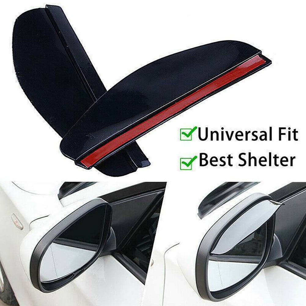 Rain Board Side Rear Mirror Visor Rear View Black Transparent Car Eyebrow Guard Replacement Rubber Accessories - Image 3