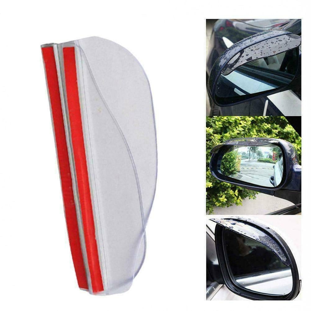 Rain Board Side Rear Mirror Visor Rear View Black Transparent Car Eyebrow Guard Replacement Rubber Accessories - Image 5