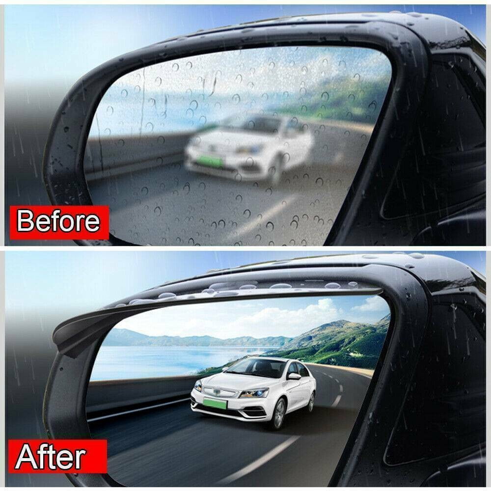 Rain Board Side Rear Mirror Visor Rear View Black Transparent Car Eyebrow Guard Replacement Rubber Accessories - Image 6