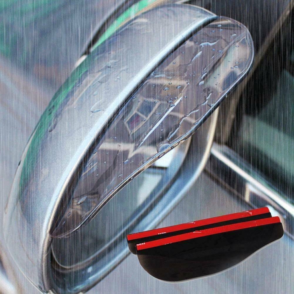 Rain Board Side Rear Mirror Visor Rear View Black Transparent Car Eyebrow Guard Replacement Rubber Accessories - Image 7