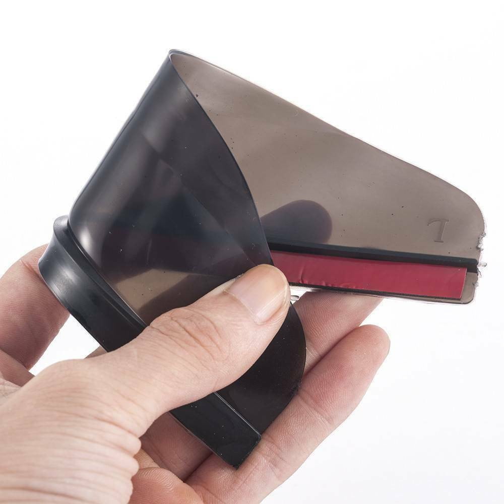 Rain Board Side Rear Mirror Visor Rear View Black Transparent Car Eyebrow Guard Replacement Rubber Accessories - Image 8