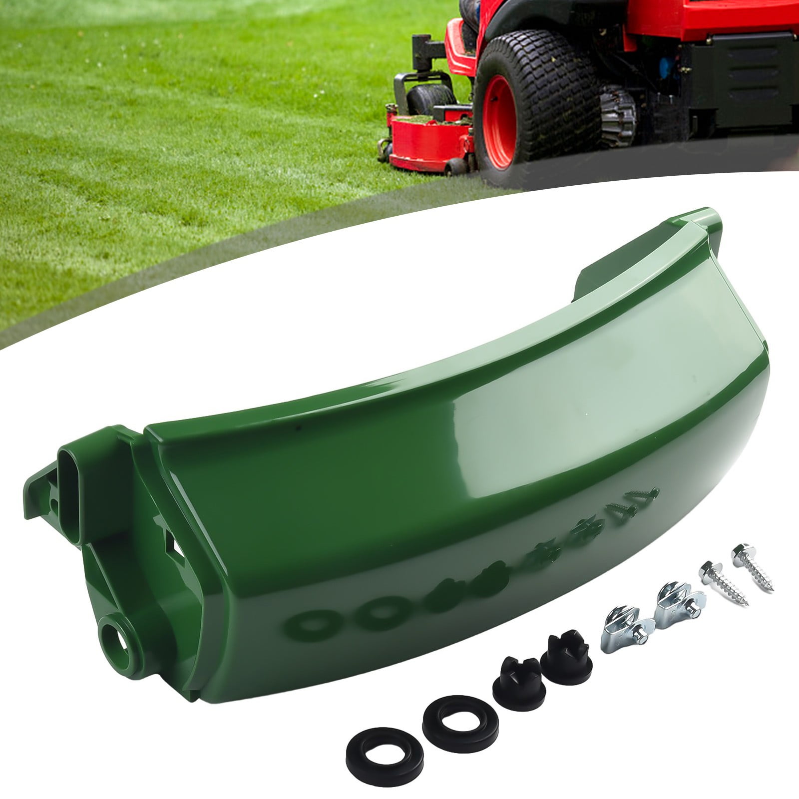 Tractor Front Bumper Upper Hood Kit for John Deere LT133 LT155 LT166 LT150 LT160 LT170 LT180 LT190 Green Plastic Replacement Part AM128998 - Image 2