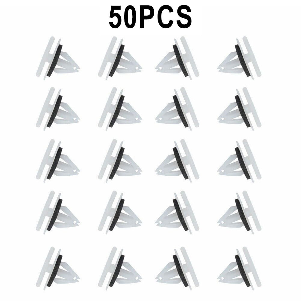 50Pcs Exterior Rocker Panel Moulding Clip Fastener Sealer for Ford 2013-2021 - Image 1