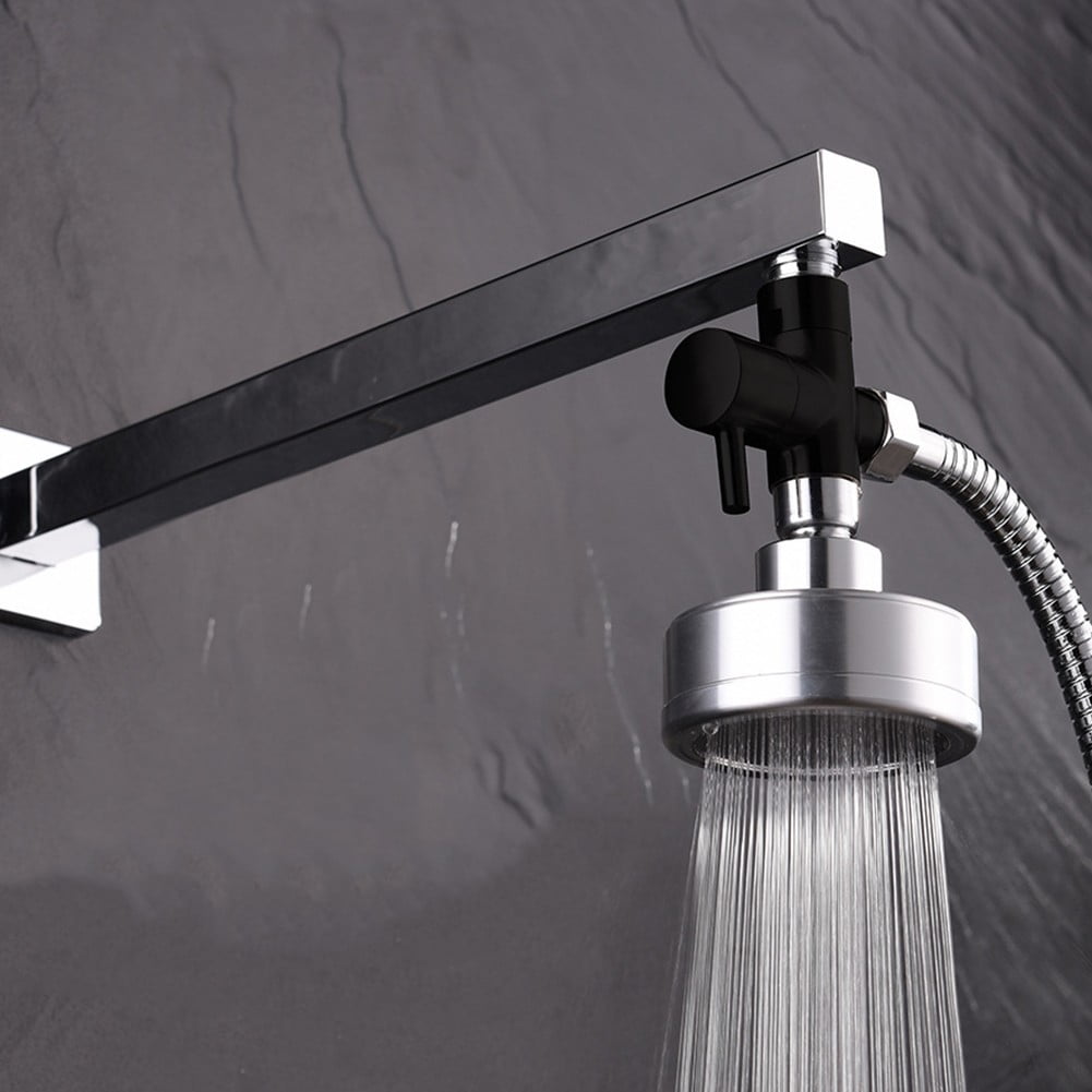 Arkzeo Three-Way One-In-Two-Out Shower Faucet Manifold All-Copper Shower Nozzle Converter Shower Valve Black Valve - Image 4