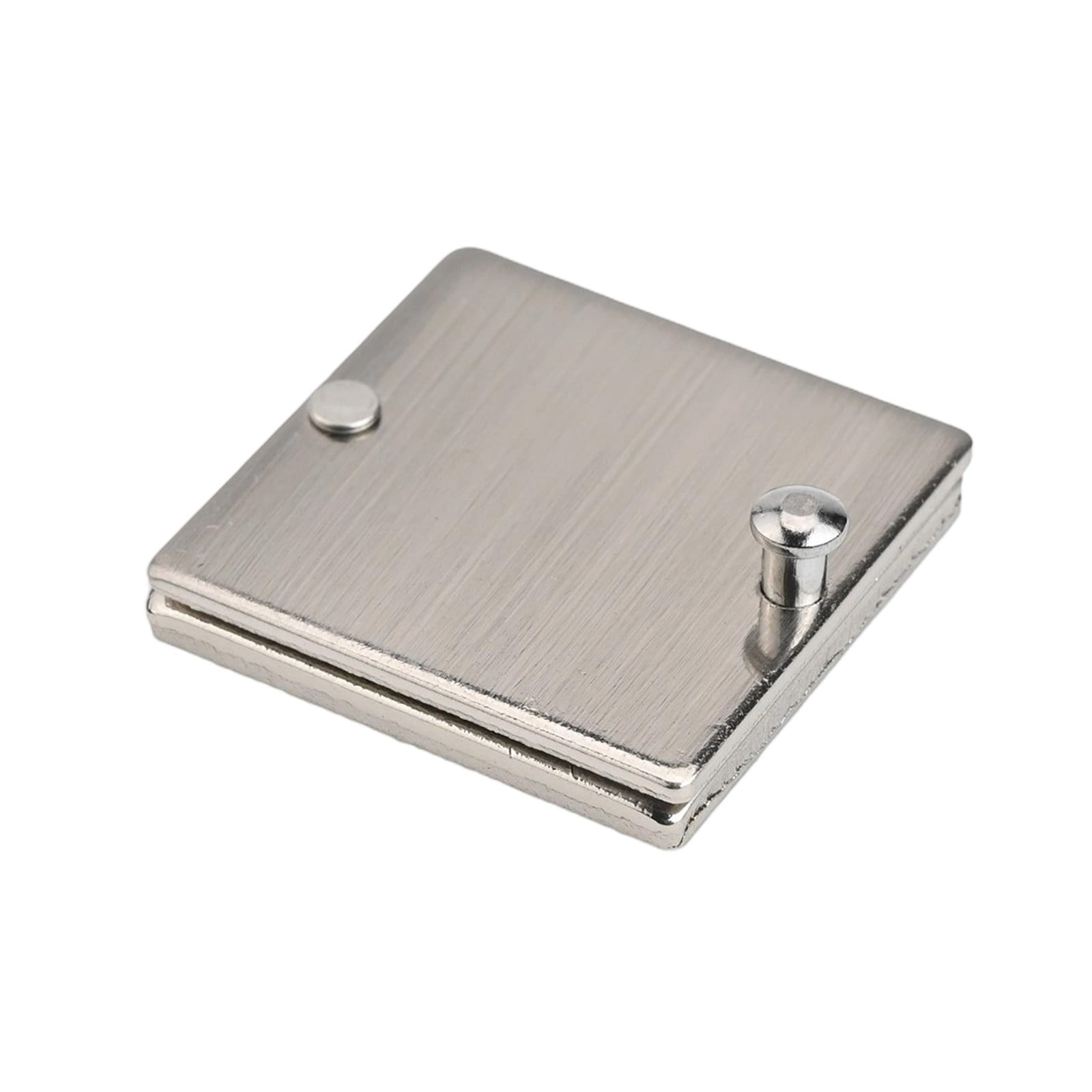 Square Peephole Cover Door Viewer Peephole Security Cap Kit Tape Install Brushed Smile Home Brushed - Image 3
