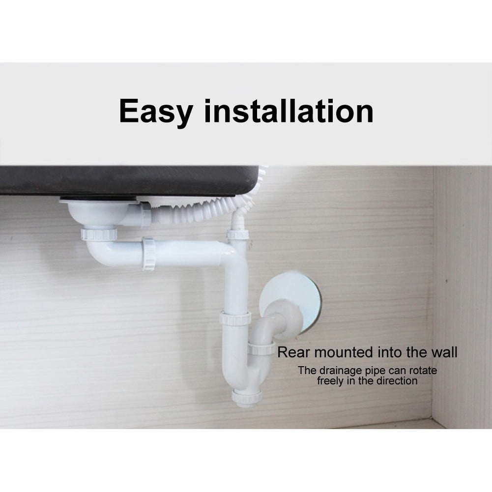 Arkzeo G1-1/2 Inch Kitchen Sink Drain Pipe 40mm Smooth U-Bend Design for Easy Flow - Image 5