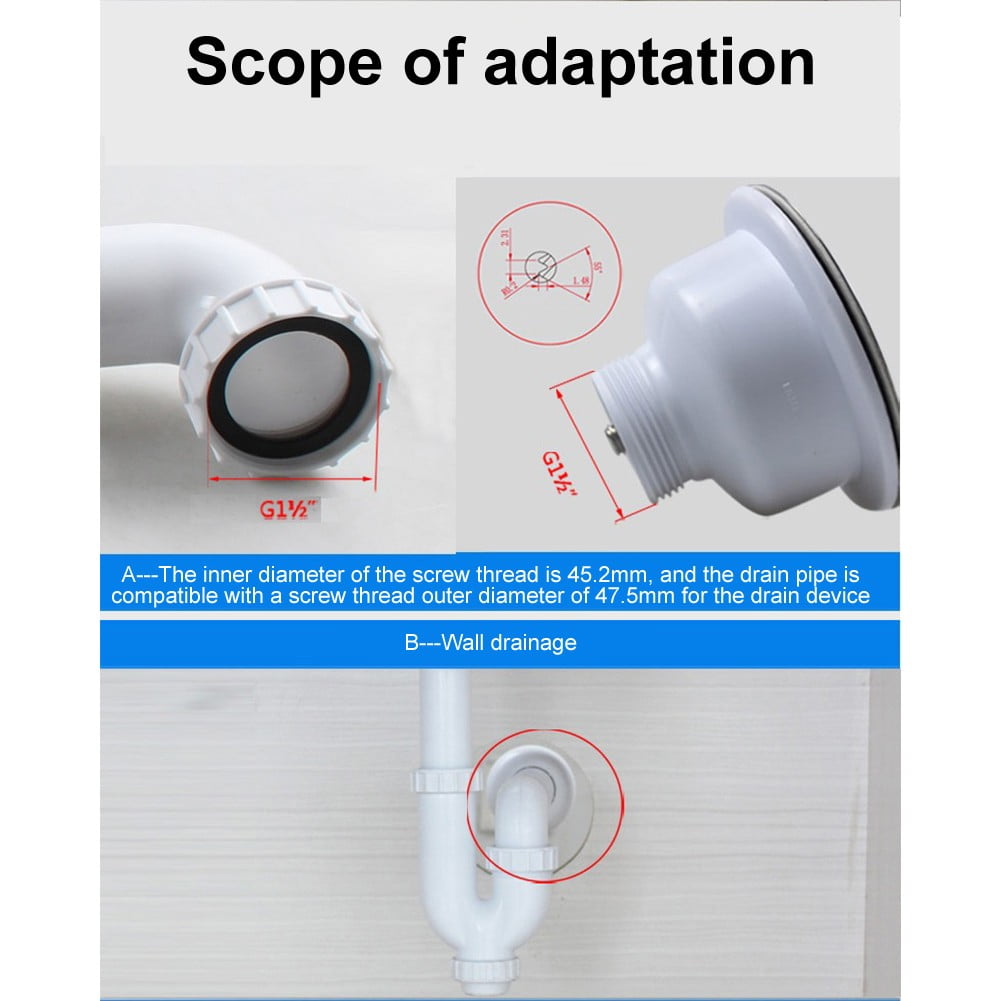 Arkzeo G1-1/2 Inch Kitchen Sink Drain Pipe 40mm Smooth U-Bend Design for Easy Flow - Image 7